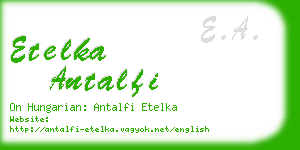 etelka antalfi business card